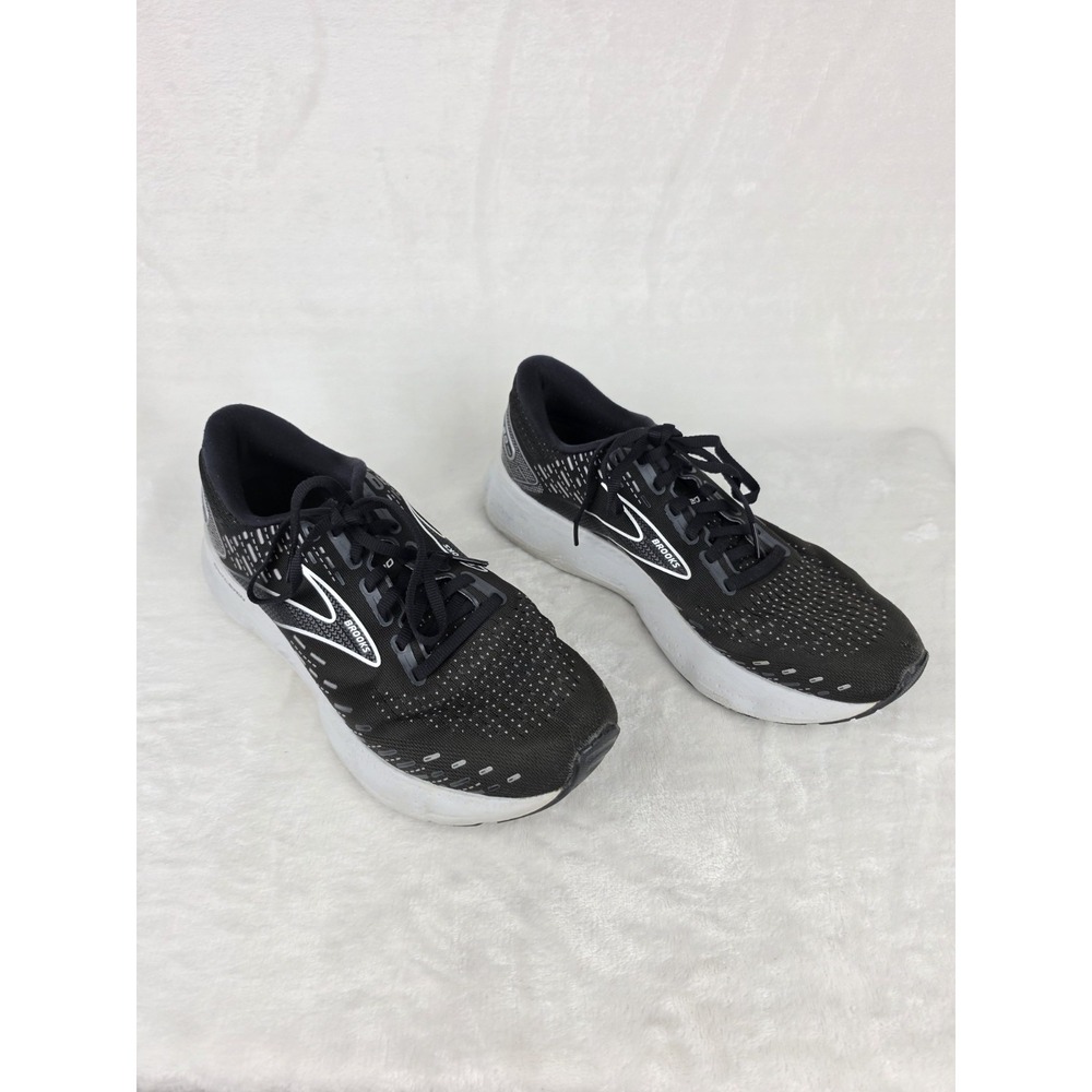 Brooks Glycerin 20 Womens 11.5B Black White Alloy Running Shoes - Picture 5 of 9